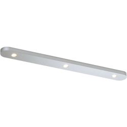 Bopp Deckenlampe Close Silber Aluminium 5 cm 1.5 cm - Farbe: Aluminium eloxiert - LED - Lichtfarbe: Extra warmweiss - Deckenlampe- LED
