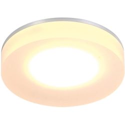 Bopp Deckenlampe One Silber Aluminium 9 cm 2.5 cm - Farbe: Aluminium geschliffen - LED - Lichtfarbe: Extra warmweiss - Deckenlampe- LED