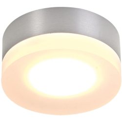 Bopp Deckenlampe One Silber Aluminium 9 cm 4 cm - LED - Lichtfarbe: Extra warmweiss - Deckenlampe- LED Energiesparlampe