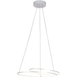 Bopp Pendellampe At Weiss Aluminium 45 cm 140 cm Ausziehbar/Drehbar - LED - Lichtfarbe: Extra warmweiss - Pendellampe- LED Energiesparlampe
