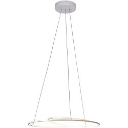 Bopp Pendellampe At Weiss Aluminium 70 cm 140 cm Ausziehbar/Drehbar - LED - Lichtfarbe: Extra warmweiss - Pendellampe- LED Energiesparlampe