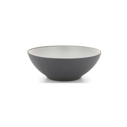 Revol Suppenteller Equinoxe Grau Porzellan 15 cm - Farbe: Pfeffer - Suppenteller
