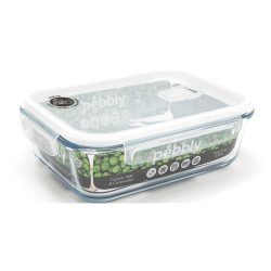 Diverse Vorratsdose Pebbly Transparent Glas 22.9 cm 7.6 cm - Vorratsdose