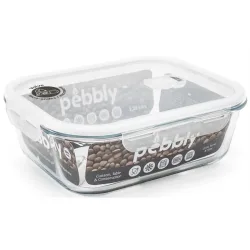 Diverse Vorratsdose Pebbly Transparent Glas 25.2 cm 8.8 cm - Vorratsdose