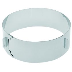 Westmark Tortenring Classic verstellbar; 30x8.5 cm (ØxH); silber; rund