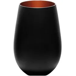 6er Set Elements Becher 465ml schwarz/bronze