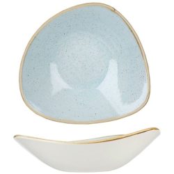 Churchill Bowl Stonecast Duck Egg dreieckig; 370 ml, 18.5 cm (B); hellblau/braun; dreieckig; 12 Stück / Pack