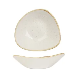 Churchill Bowl Stonecast Barley White dreieckig; 600 ml, 23.5 cm (B); weiss/braun; dreieckig; 12 Stück / Pack
