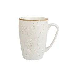 Churchill Becher Stonecast Barley White; 340 ml, 10.6x11 cm (ØxH); weiss/braun; 12 Stück / Pack