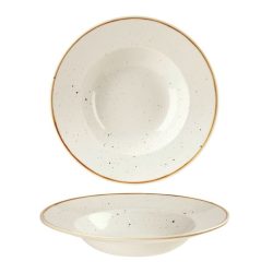 Churchill Teller tief Stonecast Barley White; 468 ml, 28x3.7 cm (ØxH); weiss/braun; rund; 12 Stück / Pack