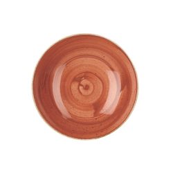 Churchill Schale tief Stonecast Orange Coupe; 1136 ml, 24.8x3.6 cm (ØxH); orange/braun; rund; 12 Stück / Pack