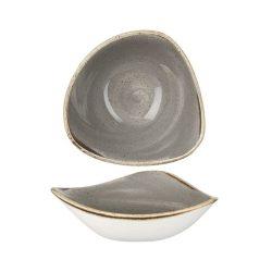 Churchill Bowl Stonecast Peppercorn dreieckig; 260 ml, 15.3 cm (B); grau/braun; dreieckig; 12 Stück / Pack
