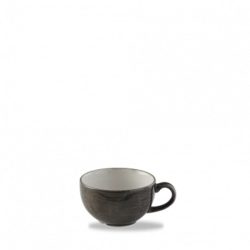 Churchill Cappuccinotasse Stonecast Schwarz Porzellan 0.227 l - Cappuccinotasse