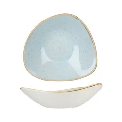 Churchill Bowl Stonecast Duck Egg dreieckig; 600 ml, 23.5 cm (B); hellblau/braun; dreieckig; 12 Stück / Pack