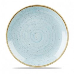 Churchill Teller flach Stonecast Duck Egg Coupe; 21.7 cm (Ø); hellblau/braun; rund; 12 Stück / Pack
