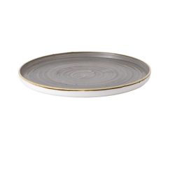 Churchill Teller rund Stonecast Peppercorn mit erhöhtem Rand; 27.5x2 cm (ØxH); grau/braun; rund; 6 Stück / Pack