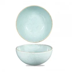 Churchill Bowl Stonecast Duck Egg Nudeln; 1075 ml, 18.3 cm (Ø); hellblau/braun; rund; 6 Stück / Pack