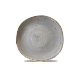 Churchill Teller flach Stonecast Peppercorn organisch; 26.4 cm (B); grau/braun; organisch; 12 Stück / Pack