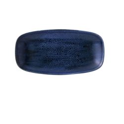 Churchill Servierplatte Stonecast Blau Porzellan 15.3 cm 29.8 cm - Farbe: ultramarin - Servierplatte