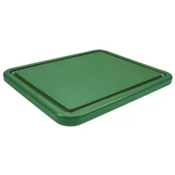 Schneidebrett GN 2/1 H3cm grün mit Saftrille