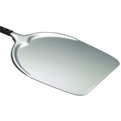 Pizzaschieber Piazza Edelstahl/Schwarz/Braun Aluminium 5 cm - Farbe: Edelstahl, Schwarz, Braun - Pizzaschieber