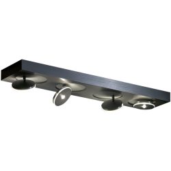 Escale Spot Spot it Grau Aluminium 20 cm 5 cm - Farbe: anthrazit - LED - Lichtfarbe: Extra warmweiss - Spot- LED Energiesparlampe
