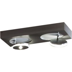 Escale Spot Spot it Grau Aluminium 20 cm 5 cm - Farbe: anthrazit - LED - Lichtfarbe: Extra warmweiss - Spot- LED Energiesparlampe
