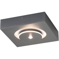 Escale Spot Spot it Grau Aluminium 20 cm 5 cm - Farbe: anthrazit - LED - Lichtfarbe: Extra warmweiss - Spot- LED Energiesparlampe