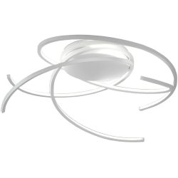 Escale Deckenlampe Space Weiss Aluminium 55 cm 16 cm - LED - Lichtfarbe: Extra warmweiss - Deckenlampe- LED Energiesparlampe