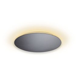 Escale Deckenlampe Blade Grau Aluminium 34 cm 3.5 cm - Farbe: anthrazit - LED - Lichtfarbe: Extra warmweiss - Deckenlampe- LED Energiesparlampe