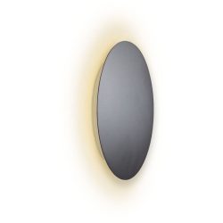 Escale Deckenlampe Blade Grau Aluminium 24 cm 3.5 cm - Farbe: anthrazit - LED - Lichtfarbe: Extra warmweiss - Deckenlampe- LED Energiesparlampe