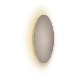 Escale Deckenlampe Blade Braun/Grau Aluminium 18 cm 3.5 cm - Farbe: taupe - LED - Lichtfarbe: Extra warmweiss - Deckenlampe- LED Energiesparlampe