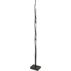 Escale Stehlampe Silk Grau Aluminium 20 cm 170 cm - Farbe: anthrazit - LED - Lichtfarbe: Extra warmweiss - Stehlampe- LED Energiesparlampe