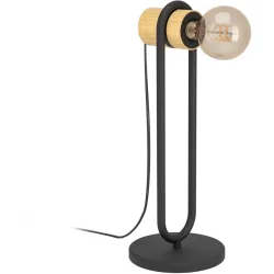 Eglo Tischlampe Chieveley Schwarz H 41 cm