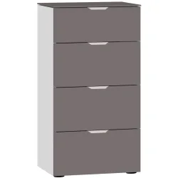 Kommode Arena Beimöbel Grau Holzwerkstoff 45 cm 43 cm - Farbe: dunkelgrau - Kommode
