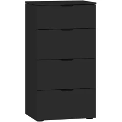 Kommode Arena Beimöbel Rosa Holzwerkstoff 45 cm 43 cm - Farbe: schwarz - Kommode