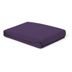 Living Home Fixleintuch Albany Schwarz Baumwolle 160 cm 200 cm - Farbe: blackberry - Fixleintuch