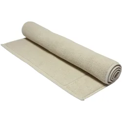 Living Home Badteppich Softfeel Beige Baumwolle 50 cm 80 cm - Badteppich