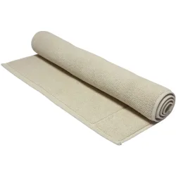Living Home Badteppich Softfeel Beige Baumwolle 50 cm 80 cm - Badteppich
