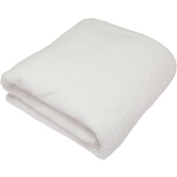 Living Home Badetuch Softfeel Weiss Baumwolle 95 cm 180 cm - Farbe: white - Badetuch