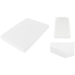Living Home Fixleintuch Topper Premium Weiss Baumwolle/Kunstfaser 200 cm 200 cm - Farbe: white - Material: 97% Baumwolle, 3% Elasthan - Fixleintuch