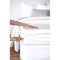 Living Home Fixleintuch Deluxe Weiss Baumwolle/Kunstfaser 140 cm 200 cm - Farbe: white - Material: 96% Baumwolle, 4% Elasthan - Fixleintuch