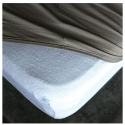 Living Home Molton Frottee Weiss Baumwolle 190 cm 90 cm - Farbe: white - Molton