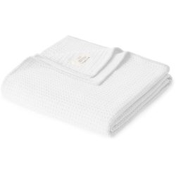 Living Home Wohndecke Mykonos Weiss Baumwolle 210 cm 150 cm - Farbe: white - Wohndecke