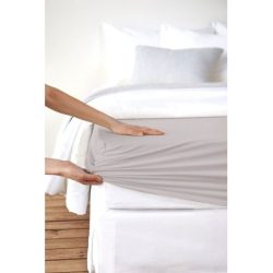 Living Home Fixleintuch Deluxe Grau Baumwolle/Kunstfaser 140 cm 200 cm - Farbe: platin - Material: 96% Baumwolle, 4% Elasthan - Fixleintuch