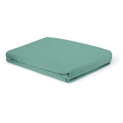 Living Home Fixleintuch Albany Blau Baumwolle 120 cm 200 cm - Farbe: Aqua - Fixleintuch