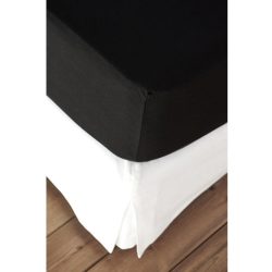 Living Home Fixleintuch Elastic Schwarz Baumwolle/Kunstfaser 200 cm 200 cm - Farbe: Black - Material: 94% Baumwolle, 6% Elasthan - Fixleintuch