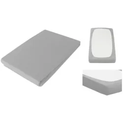 Living Home - Bio Organic Fixleintuch, 140-160 x 200 cm, Rauch
