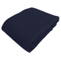 Living Home Wohndecke Pique Silber Baumwolle 240 cm 220 cm - Farbe: titan - Wohndecke