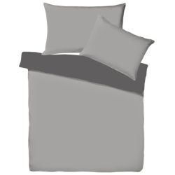 Living Home - Uni Satin Doubleface Duvetbezug, 200 x 210 cm, Schiefergrau